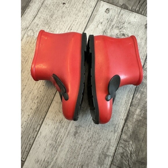Mini Melissa X Disney Minnie Mouse Baby Girl Boots Red Ears Sugar 10 - Picture 3 of 9
